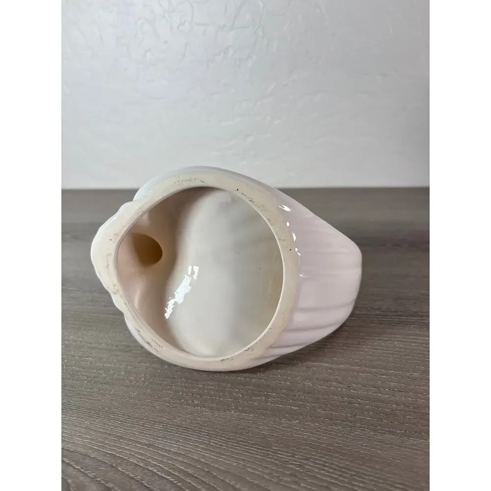 Vintage 1980s Art Deco Swan White Ceramic Bird Figurine - 6